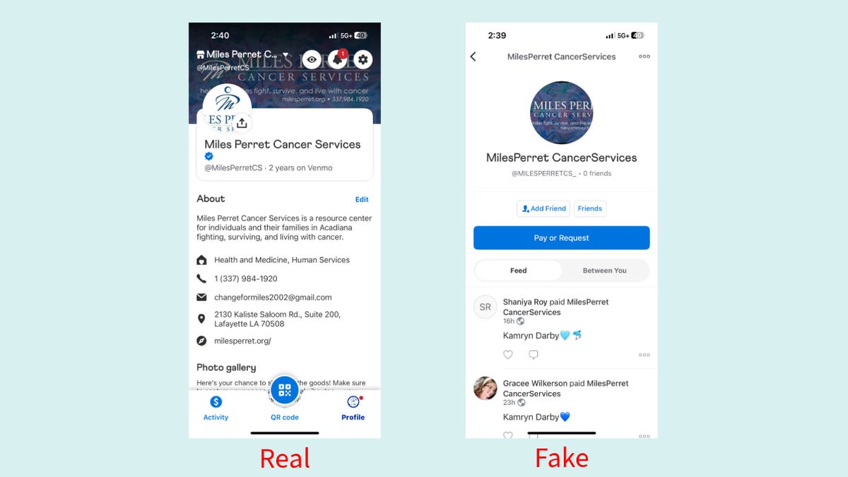 False Venmo accounts steal donations from real charitable organizations