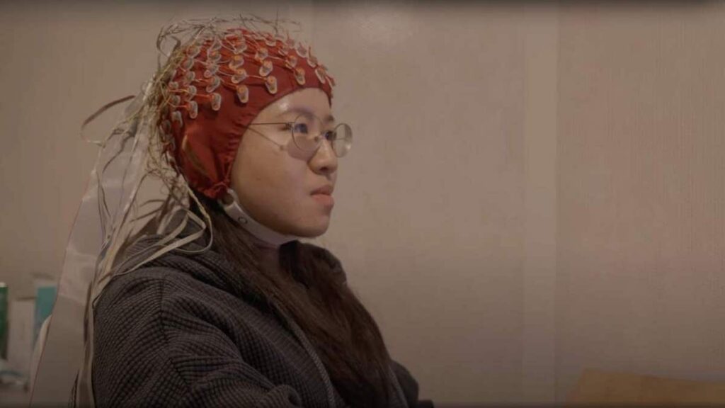 Non -invasive brain technology and the Robotic hand moves with thought