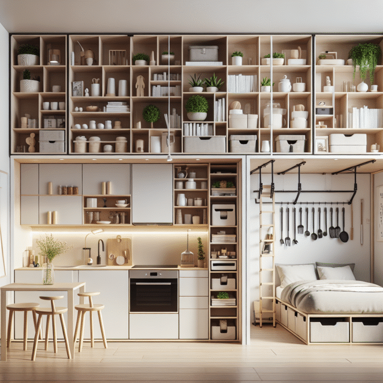 truques de organização para apartamentos minúsculos