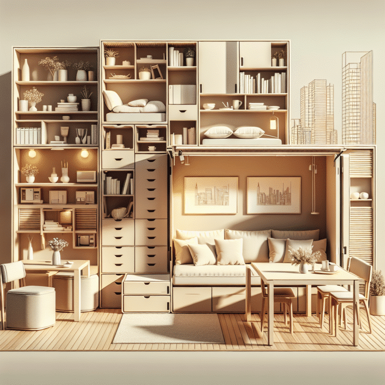 ideias de móveis multifuncionais para apartamento pequeno