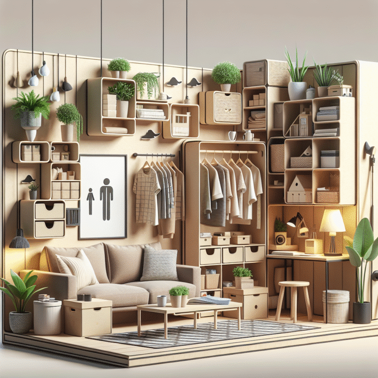 organização rápida para apartamentos com pouco espaço