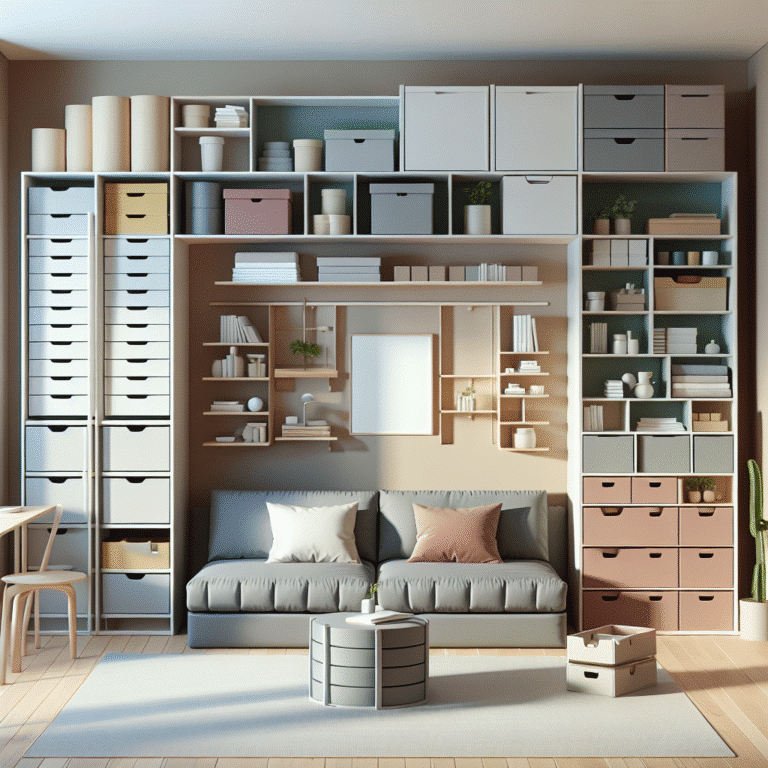 soluções de armazenamento criativas para espaços compactos