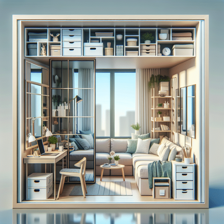 truques de organização para apartamentos compactos